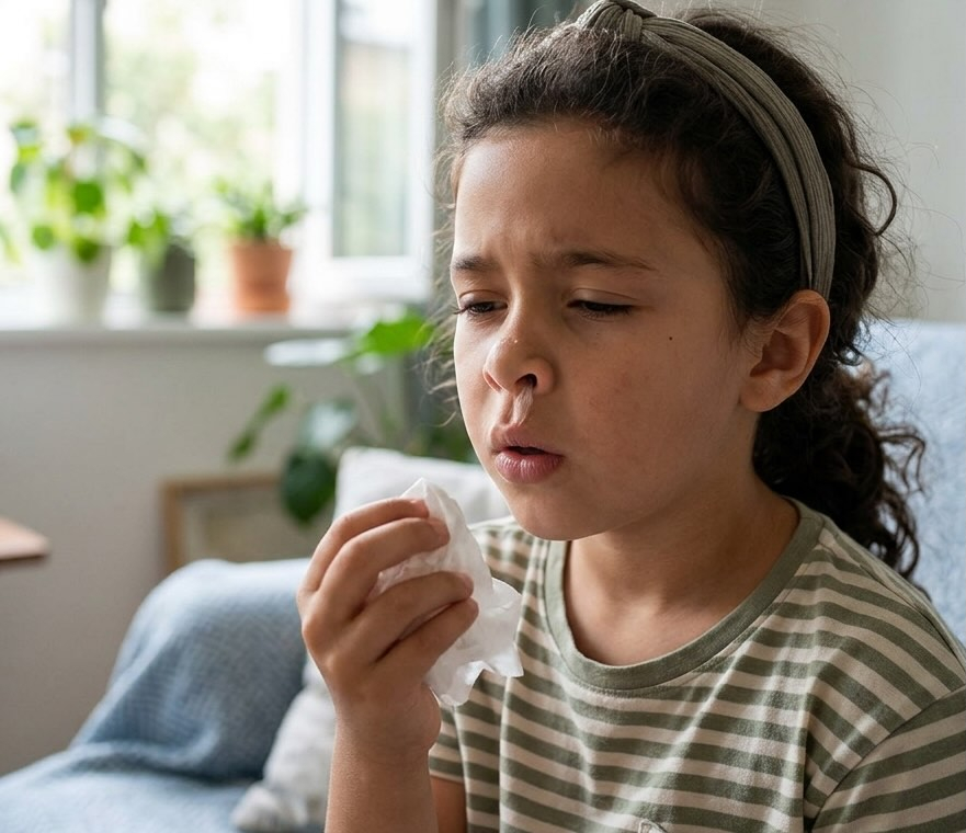 Enfant pratiquer traitement-allergie