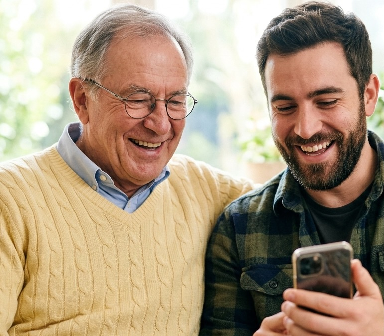 Fils et père s'entraînant ensemble pour la santé cardiovasculaire
